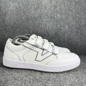 Vans Lowland ComfyCush V Mens 9 Shoes White Hook Loop Sneakers
